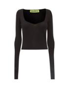 Gauge81 - Olvera Square-neck Knitted Top - Womens - Black