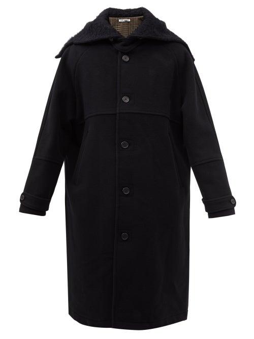 Our Legacy - Flight Felted-wool Overcoat - Mens - Black