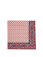 Matchesfashion.com Gucci - Floral Print Silk Pocket Square - Mens - Ivory
