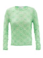 Rejina Pyo - Bibi Floral Fil-coup Cotton-blend Top - Womens - Green