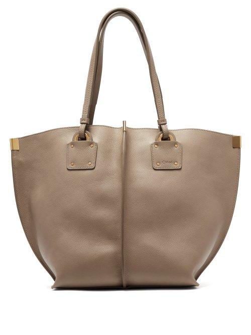 Matchesfashion.com Chlo - Vick Leather Tote - Womens - Grey