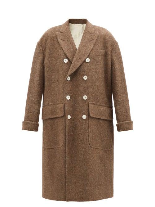 Zanini - Patch-pocket Wool-twill Coat - Womens - Brown