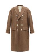 Zanini - Patch-pocket Wool-twill Coat - Womens - Brown