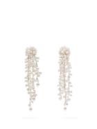 Matchesfashion.com Oscar De La Renta - Faux Pearl Embellished Drop Earrings - Womens - Pearl