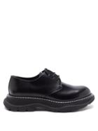 Matchesfashion.com Alexander Mcqueen - Tread Leather Derby Shoes - Mens - Black White