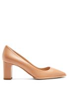 Tod's Point-toe Block-heel Leather Pumps
