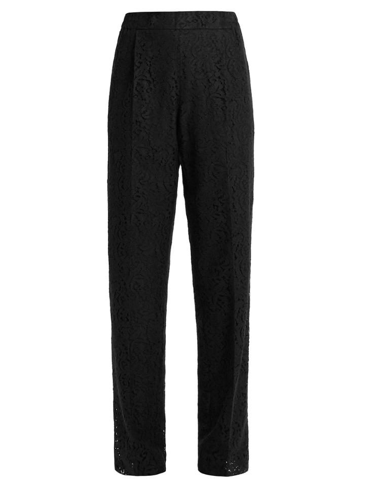 No. 21 Piped-seam Lace Trousers
