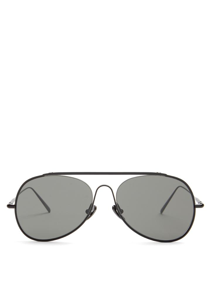 Acne Studios Spitfire Large Aviator Sunglasses