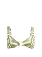 Matchesfashion.com Solid & Striped - The Tilda Striped Bikini Top - Womens - Green Stripe