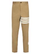 Matchesfashion.com Thom Browne - Mid Rise Cotton Chino Trousers - Mens - Camel