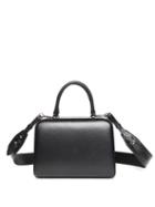 Simone Rocha - Lunchbox Beaded-strap Leather Bag - Womens - Black