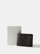 Maison Margiela - Four Stitch Grained-leather Bi-fold Wallet - Mens - Black