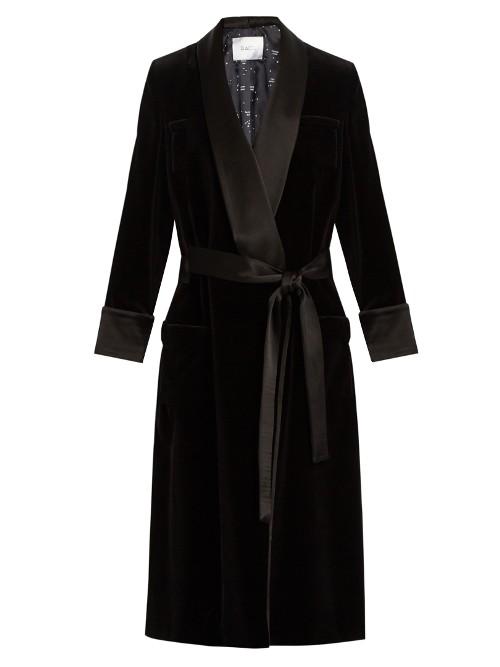 Racil Andromeda Satin-lapel Velvet Coat