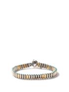 Matchesfashion.com M Cohen - The Mixed Metal Pallet 18kt Gold Bracelet - Mens - Silver Gold