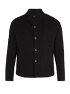 Matchesfashion.com Barena Venezia - Shawl Collar Cotton Cardigan - Mens - Black