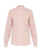 Matchesfashion.com Ami - Check Cotton Oxford Shirt - Mens - Red Multi
