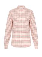 Matchesfashion.com Ami - Check Cotton Oxford Shirt - Mens - Red Multi