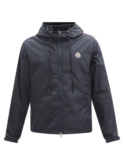 Moncler - Hattab Logo-patch Nylon Hooded Jacket - Mens - Navy