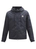 Moncler - Hattab Logo-patch Nylon Hooded Jacket - Mens - Navy