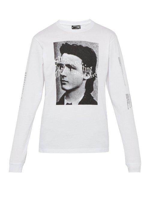 Matchesfashion.com P.a.m. - Ideas Are Real Print Long Sleeved Cotton T Shirt - Mens - White