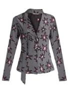 Matchesfashion.com Rockins - Explosion Print Silk Crepe De Chine Shirt - Womens - 1061 Black Multi