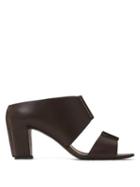 Matchesfashion.com Lemaire - Two-strap Leather Sandals - Womens - Dark Brown