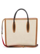 Matchesfashion.com Christian Louboutin - Paloma Large Canvas And Leather Tote Bag - Womens - Ivory Multi