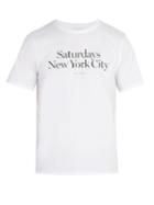 Saturdays Nyc Miller Printed Cotton-jersey T-shirt