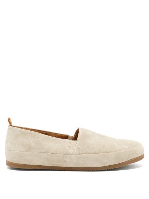 Matchesfashion.com Mulo - Suede Espadrille Loafers - Mens - White