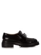 Marni Fringed-bow Leather Loafers