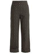 Matchesfashion.com Ace & Jig - Annie High Rise Wide Leg Cotton Trousers - Womens - Black White