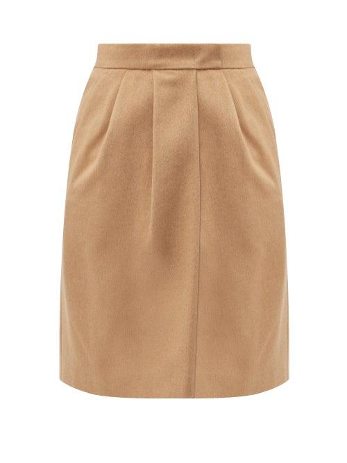 Matchesfashion.com Max Mara - Dany Skirt - Womens - Camel