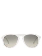 Matchesfashion.com A.p.c. - Aviator Acetate Sunglasses - Womens - White