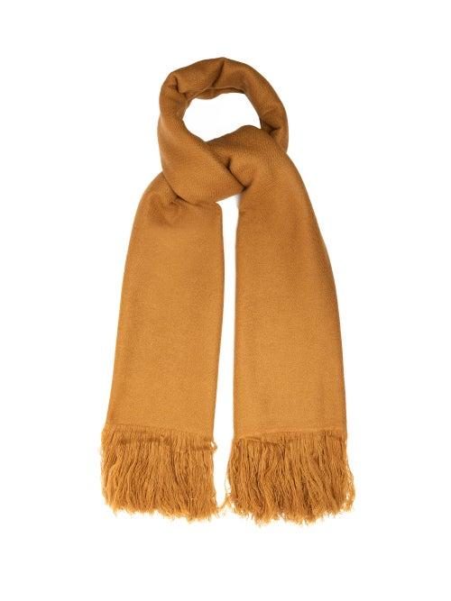 Matchesfashion.com Isabel Marant - Fringed Cashmere Scarf - Womens - Camel