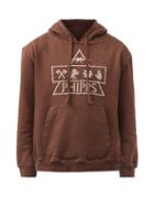 Phipps - Pyramid-embroidered Organic-cotton Sweatshirt - Mens - Brown