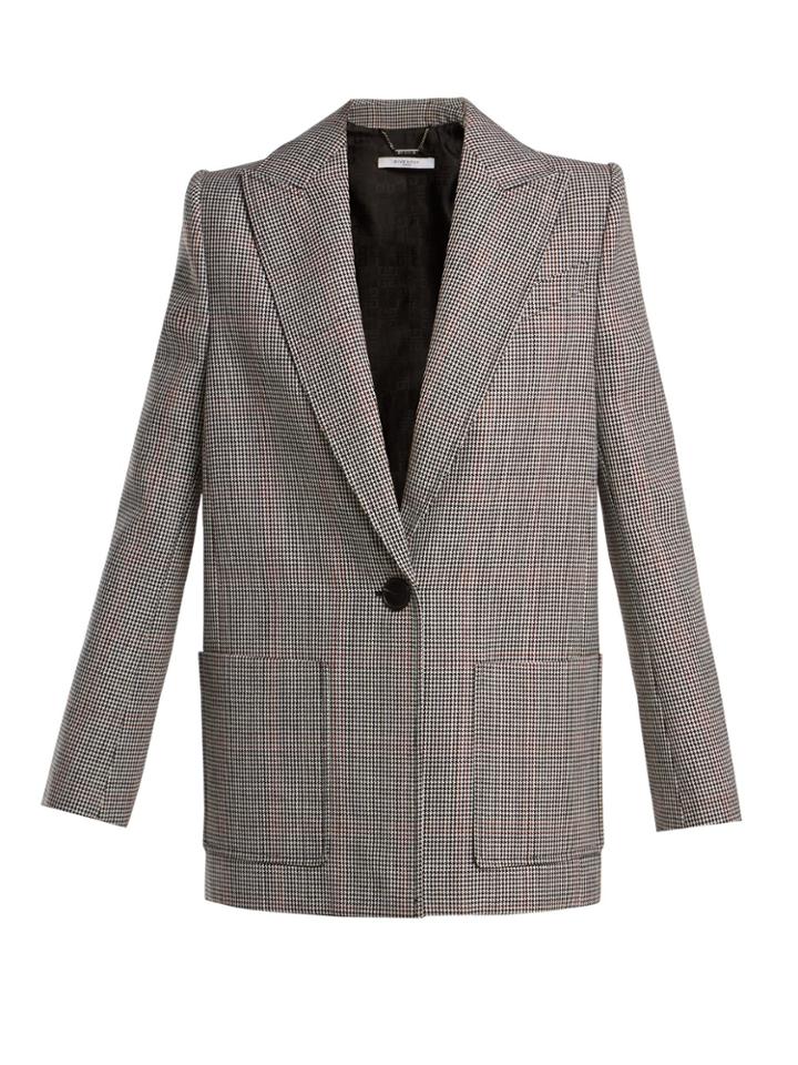 Givenchy Houndstooth Wool Jacket