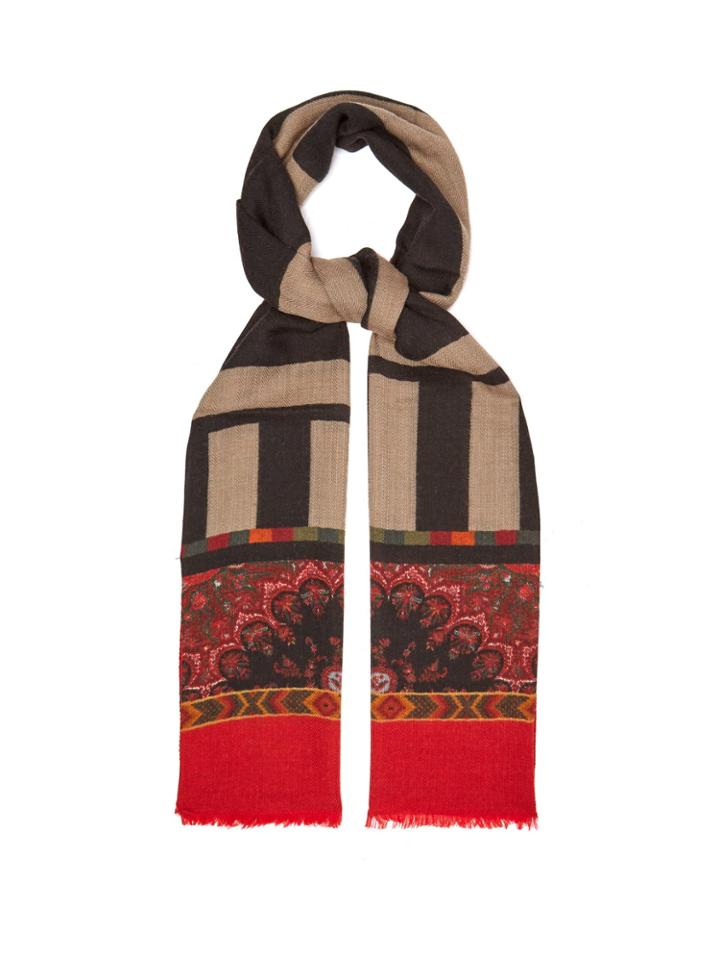 Etro Paisley-print Cashmere Scarf