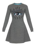 Kenzo Icons Eye-embroidered Sweat-dress