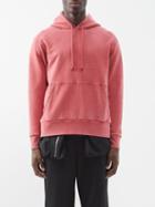 Jw Anderson - Logo-embroidered Cotton-jersey Hoodie - Mens - Red