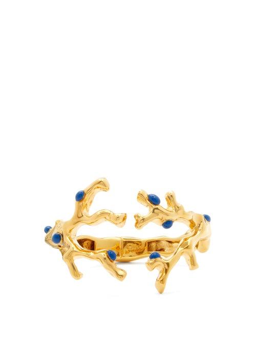 Matchesfashion.com Chlo - Connie Coral Cuff - Womens - Blue Gold