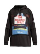 Matchesfashion.com Vetements - Bulldog Patchwork Cotton Hooded Sweatshirt - Womens - Black Multi