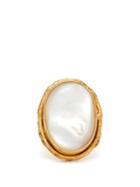 Matchesfashion.com Sylvia Toledano - Mother Of Pearl And Brass Ring - Womens - Pearl
