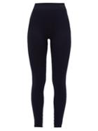 Matchesfashion.com Falke - High Rise Sports Leggings - Womens - Navy