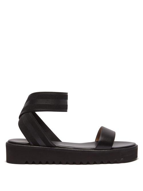 Matchesfashion.com Gianvito Rossi - Ankle Strap Flatform Sandals - Womens - Black