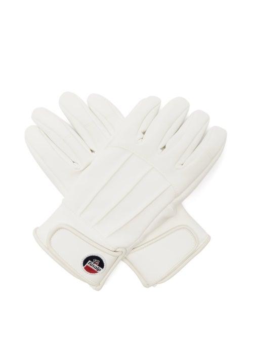 Fusalp - Glacier Softshell And Leather Gloves - Womens - White