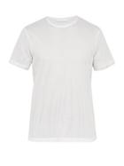 Matchesfashion.com Helmut Lang - Back Logo Print Mesh T Shirt - Mens - White