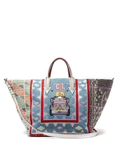 Matchesfashion.com Christian Louboutin - Manilacaba Tote - Womens - Blue Multi