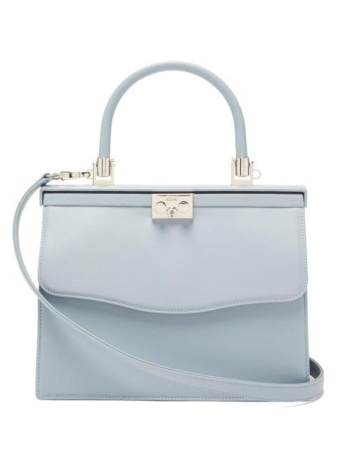 Matchesfashion.com Rodo - Paris Medium Leather Bag - Womens - Light Blue