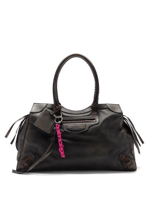 Balenciaga - Neo Classic City L Leather Bag - Womens - Black