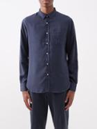 Officine Gnrale - Lipp Patch-pocket Tencel Shirt - Mens - Navy